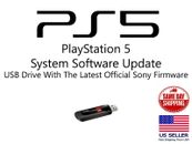 PLAYSTATION 5 PS5 UPDATE INSTALL USB FLASH DRIVE LATEST OFFICIAL SONY FIRMWARE