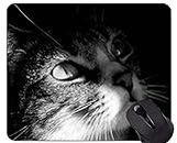 Gaming Mouse Pad Custom, Cat White Black Home Office Accesorios para Ordenador Alfombrillas