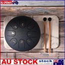 10 Inch 11-Tone Steel Tongue Drum C Key Percussion Instrument W/ Mallets Set NEW