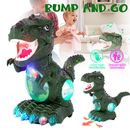 Música dinosaurio juguete LED gatear juguete bebé niña niña regalos