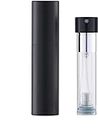 Hidak 10ML Mini Pocket Size Perfume Atomizer Refillable Spray Bottle Portable Empty Cologne Dispenser Fragrance Scent Pump Case Fill from Bottom for Traveling and Outgoing (Black)