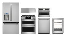 GE Cafe Kitchen Package with 30" Gas Double Oven & Counter Depth Refrigerator