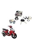 NBVLKH Motorcycle Electrical Ignition Switch Seat Key Lock Set for Moped 50 125 150 CC GY6 Taotao Roketa Scooter