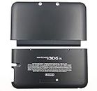 New Replacement Front Back Faceplate Plates Upper & Bottom Battery Housing Shell Case Cover for 3DS XL / 3DS LL Game Console - Black