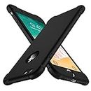 ORETECH for iPhone 6 Plus Case, iPhone 6P Case with [2 x Tempered Glass Screen Protector] 360 Shockproof Ultra Thin Anti Scratch Hard PC Silicone TPU Bumper Case for iPhone 6s Plus (5.5 inches) -Black