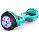 FLYING-ANT Hoverboard, Hoverboard with Bluetooth and LED Lights Self Balancing Electric Scooter 6.5" Two-Wheel Hoverboards for Kids and Teenagers
