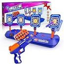 Welltin Digital Shooting Targets with Toy Gun, Electronic Scoring Auto Reset 4 Targets, Shooting Games Toys for 6, 7, 8, 9, 10+ Years Old Boys Girls, Halloween Xmas Gifts for 6-12 Years Old Boys