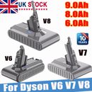 For Dyson  V6 V7 V8 9.0Ah Battery Replacement  SV11 Motorhead Animal Pro Trigger