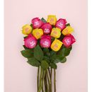 1-800-Flowers Flower Delivery Conversation Roses Happy Birthday 12 Stems, Bouquet Only | Same Day Delivery Available