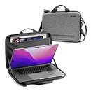 tomtoc Slim Hard Case for 13-inch MacBook Air M3 2024 M2/A2681 M1/A2337, MacBook Pro 2022-2016 M2/A2686 M1/A2338, Organized Protective Shoulder Bag with Tablet Pocket for Up to 11 iPad Air/Pro