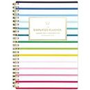 2023 Weekly & Monthly Planner Simplified by Emily Ley for AT-A-GLANCE, 5-1/2" x 8-1/2", Small, Happy Stripe (EL90-200)