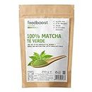 foodboost - The matcha verde giapponese | Matcha tea in polvere | Tè matcha profumato e di un verde intenso | Macha the verde macinato a pietra - 100% made in Italy (200 g)