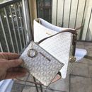 Michael Kors Messenger Crossbody Bag Handbag Purse + Keychain Ring Coin Wallet