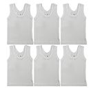 Baby Sleeveless Pack of 6 Tank Tops 100% Cotton Shirts, Short Sleeve Tees 0-24 Months Boys, Girls, Unisex, Neutral, 0-6 Months