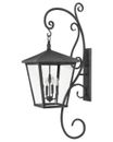 Hinkley Trellis Extra Large Wall Mount Lantern With Scroll 1439DZ- NEW IN BOX