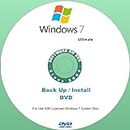 DVD de instalación de repuesto para Windows 7 Ultimate con SP1 de 32 o 64 bits (64 Bit)