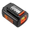 Energup 40 Volt 3Ah Battery for Black and Decker 40V Max Battery for LBX2040 LBX36 LBXR36 LBXR2036 for Black Decker 40-Volt Lithium Battery