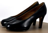 Zapatos de tacón Clarks Artisan Delsie Bliss para mujer talla 9 cuero negro