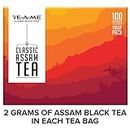 TE-A-ME Classic Assam Black Tea Bags, 100 Pieces | Tea | Tea Bags | Black Tea Bags | Tea Bags 100 Pcs | Assam Tea | Tea Bag | Black Tea | Assam Tea Bags