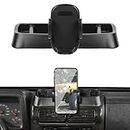 JeCar TJ Phone Holder Upgrade Dash Cellphone Mount with Storage Tray Interior Accessories Compatible with Jeep Wrangler TJ 1997-2006