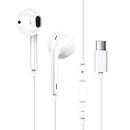 Generic Original Usb C Headphones Wired Type-C Earbuds For Iphone 15/15 Plus/ 15 Pro/ 15 Pro Max Wired Earphones Noise Isolation Deep Bass Stereo Sound Headset With Mic - In Ear