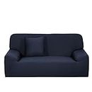 sourcing map Home Furniture Chair Loveseat Sofa Couch Stretch Cover Slipcover Scuro Blu