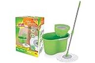 Scotch-Brite XY003853716 T4 Press and Spin Mop Set with Free Refill Green