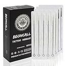 Tattoo Needles Set, Beoncall 50Pcs Tattoo Machine Needles Mixed Size 3RL 5RL 7RL 9RL 3RS 5RS 7RS 9RS 5M1 7M1 Round Liner Shader Magnum for Coil and Rotary Tattoo Machine Tattoo Kits(MIX-50PCS)