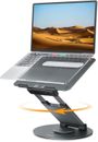 NULAXY Supporto telescopico per laptop rotante 360 per scrivania regolabile in altezza Pu