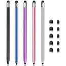 Stylus for Touch Screens (5Pack) Stylus Pens for iPad iPhone Android Chromebook Tablets and More Capacitive Touchscreen Devices High Sensitivity & Precision No Scratches Rubber Tips Stylist