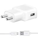 Charger for Samsung Galaxy Tab S2 9.7 LTE Charger Adapter Qualcomm QC 3.0 Quick Charge Adaptive Fast Charging, Rapid, Dash, VOOC, AFC Charger with 1 Meter Micro USB Data Cable(White)