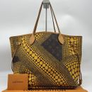 Louis Vuitton Neverfull MM Yayoi Kusama Limited Tote Bag Pumpkin Yellow x Black