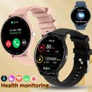 Für Samsung iPhone Smartwatch Armbanduhr Blutdruck Fitness Tracker Herren Damen