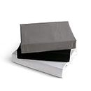Kono Bedding Fitted Sheet - Brushed Microfibre Fitted Sheet - 30 cm Deep Pocket (Black, 160 x 200 cm)