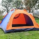 KRISHYAM Polyester Automatic Pop Up Camping Tent Automatic Hydraulic Dome Tent For Camping,Hiking,Travel,Picnic,Fishing,Beach With Carrybag (2 Person-Automatic Hydraulic Tent), Multicolor