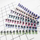 10PCS Girls Child Sweet Rhinestone Crystal Flower Mini Hair Claws Clips Clamps