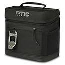 RTIC 6 Can Everyday Cooler, Soft Sided Portable Insulated Cooling for Lunch, Beach, Drink, Beverage, Travel, Camping, Picnic, for Men and Women, Black
