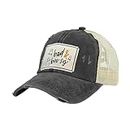 BRIEF INSANITY Halloween Funny Trucker Hat - Vintage Distressed Hat | Unisex Snapback Adult Cap, Bad & Boo-sy, One size