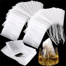 400Pcs Disposable Tea Bag Drawstring Flip Empty Teabags Herb Loose Tea Filters