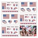 National Flag Tatoo Sticker, BOLOMORO Upgraded Temporary Fake Tattoo Kit for Kids Adults World Football Cup Match Party Parade (USA)