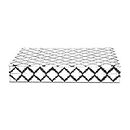 Handicrafts Home Moroccan Pattern Inspired Collection, Storage Organiser, Decorative Boxes, Multi-Purpose Gift, Moroccan Black and White, 7 x 10 x 1.5 Inches