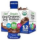 Orgain Organic Protein Shake, Grass Fed Dairy, Creamy Chocolate - 26g Whey Protein, Meal Replacement, Ready to Drink, Gluten Free, Soy Free, No Sugar Added, 14 Fl Oz (Pack of 12) (Packaging May Vary)
