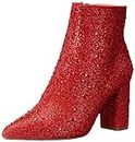 Betsey Johnson Women's Sb-Cady Ankle Boot, Red, 7.5