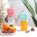 Blend N' Blitz Mini Juice Blender With Straw, Portable Mixer for Smoothies, Electric Juice Maker, Portable Fruit Juicer Cup, Multi Colored Drink Maker