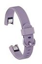 Bobo Accessories - Cinturino di ricambio per Fitbit Alta HR/Alta/Ace in silicone, cinturino sportivo regolabile, per donne e uomini e Senza metallo, colore: Viola chiaro