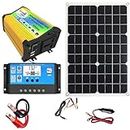Solar Panel Kit - Home Solar Power System Complete Kit, 3000W Solar Inverter, Fast Charge Dual USB Ports, Portable Solar Panel, Home Solar System Complete Kit, Fast Charge Dual USB Ports