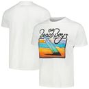 Unisex White The Beach Boys Sunset Surfboard T-Shirt