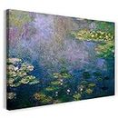 Printed Paintings Leinwand (60x40cm): Claude Monet - Seerosen