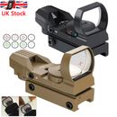Tactical Holographic Reflex Red Green Dot Sight Scope 4 Reticle 11mm/20mm Rail