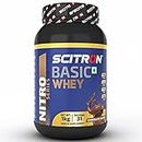 Scitron Nitro Series BASIC WHEY (14g Protein, 3.1g BCAAs, 6.5g EAAs, 0g Sugar, 31 Servings) - 1kg (Chocolate Fantasy)
